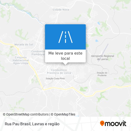 Rua Pau Brasil mapa