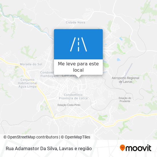 Rua Adamastor Da Silva mapa