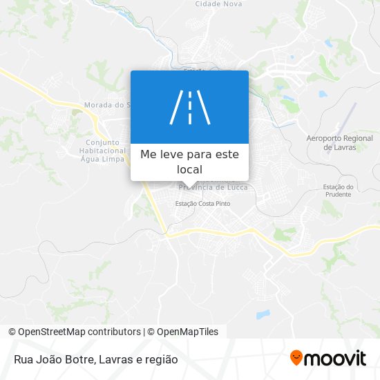 Rua João Botre mapa