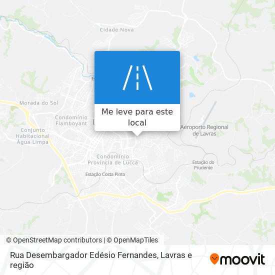 Rua Desembargador Edésio Fernandes mapa