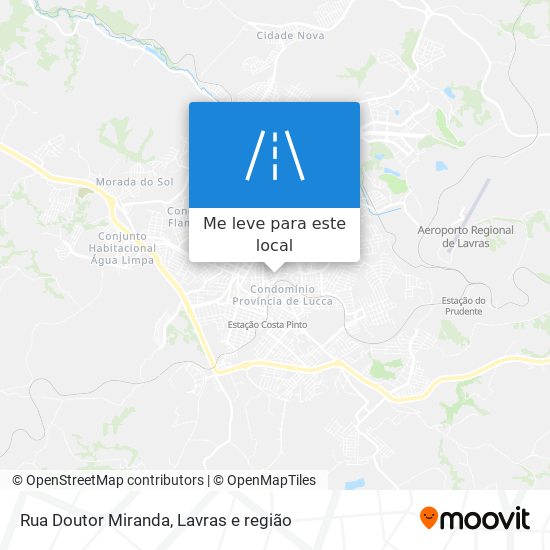 Rua Doutor Miranda mapa