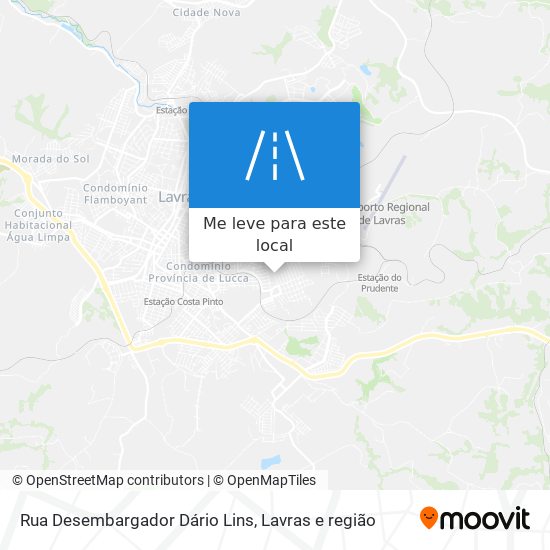 Rua Desembargador Dário Lins mapa