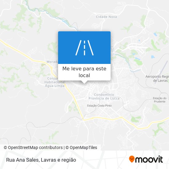 Rua Ana Sales mapa