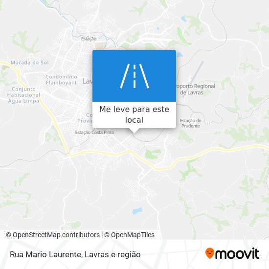 Rua Mario Laurente mapa