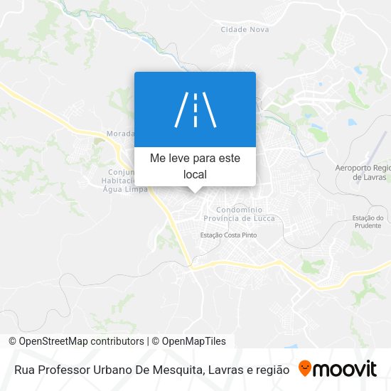 Rua Professor Urbano De Mesquita mapa