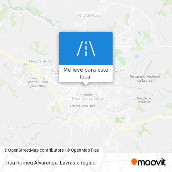 Rua Romeu Alvarenga mapa