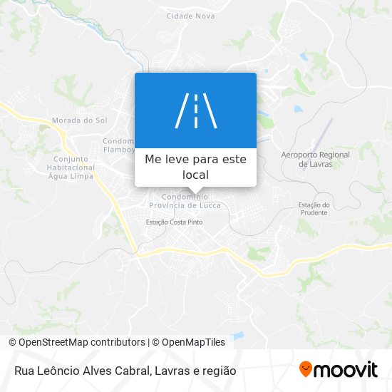 Rua Leôncio Alves Cabral mapa