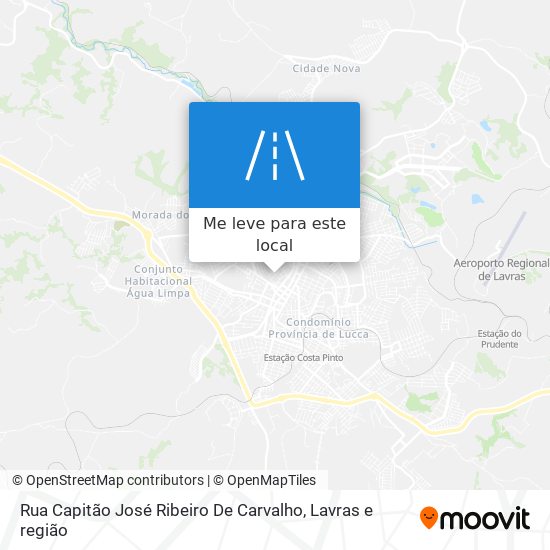 Rua Capitão José Ribeiro De Carvalho mapa