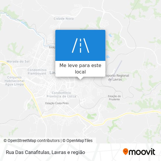 Rua Das Canafitulas mapa