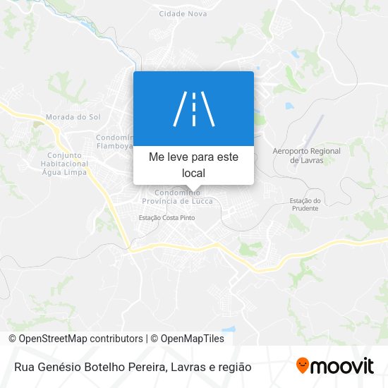 Rua Genésio Botelho Pereira mapa