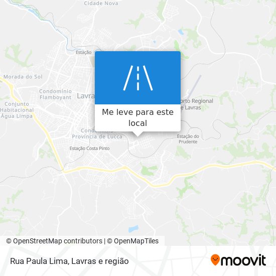 Rua Paula Lima mapa