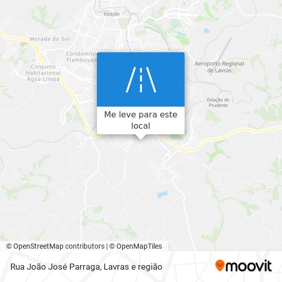 Rua João José Parraga mapa