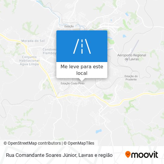 Rua Comandante Soares Júnior mapa