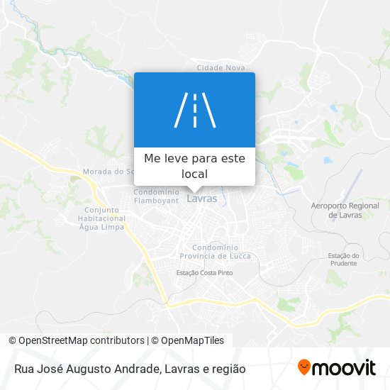 Rua José Augusto Andrade mapa