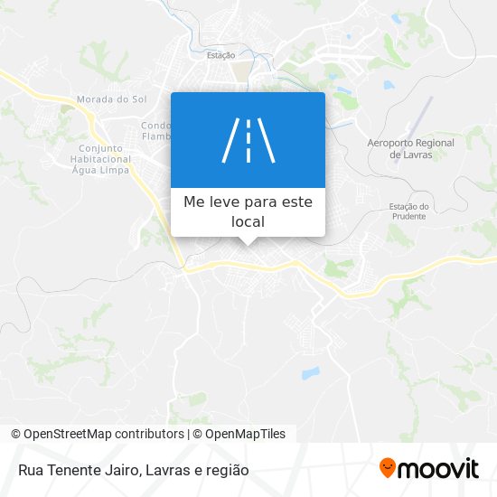 Rua Tenente Jairo mapa