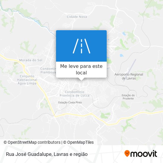 Rua José Guadalupe mapa