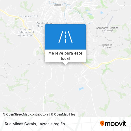 Rua Minas Gerais mapa