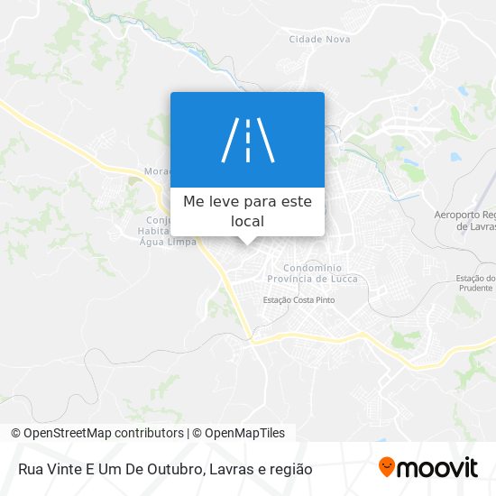 Rua Vinte E Um De Outubro mapa