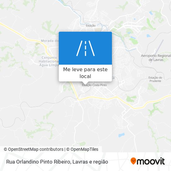 Rua Orlandino Pinto Ribeiro mapa