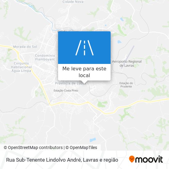 Rua Sub-Tenente Lindolvo André mapa
