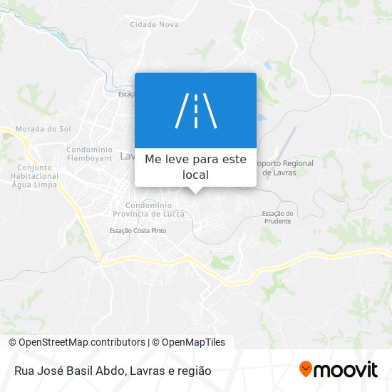Rua José Basil Abdo mapa