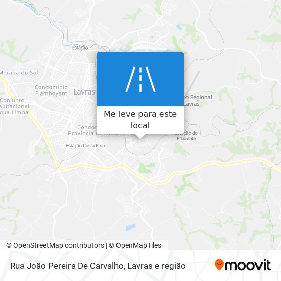 Rua João Pereira De Carvalho mapa