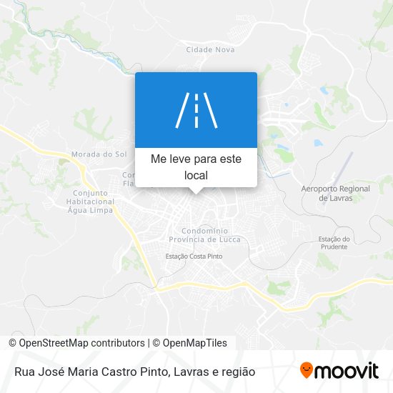 Rua José Maria Castro Pinto mapa
