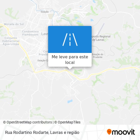 Rua Rodartino Rodarte mapa