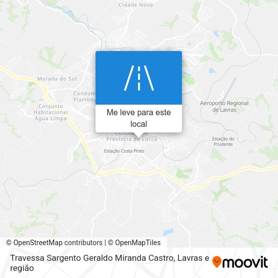 Travessa Sargento Geraldo Miranda Castro mapa