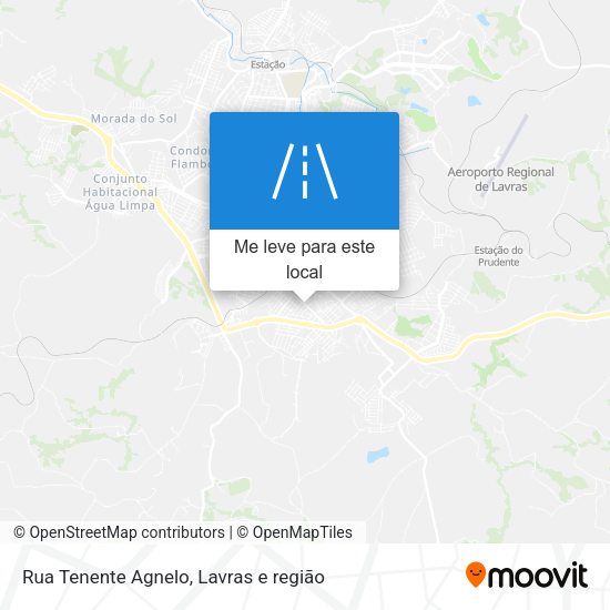Rua Tenente Agnelo mapa