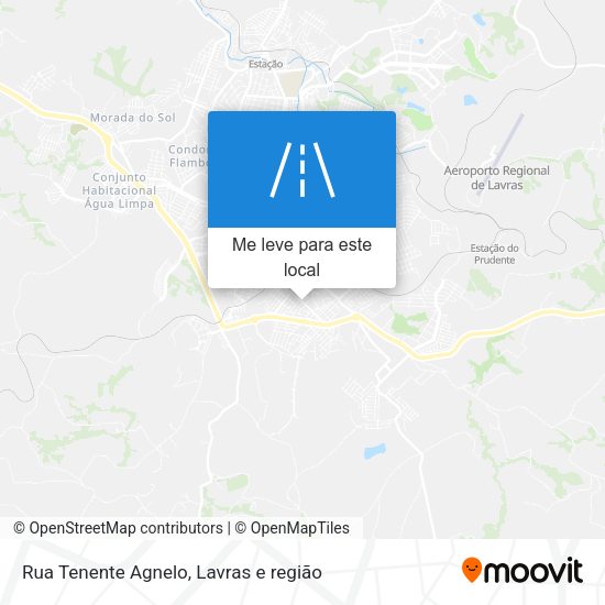 Rua Tenente Agnelo mapa