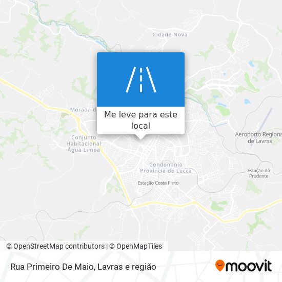 Rua Primeiro De Maio mapa