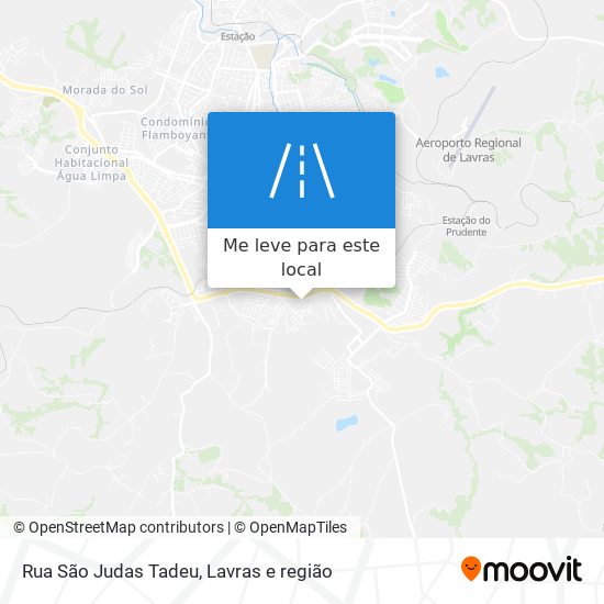 Rua São Judas Tadeu mapa