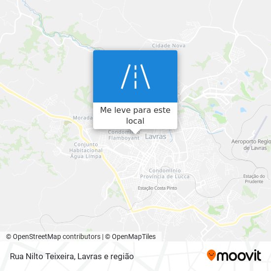 Rua Nilto Teixeira mapa