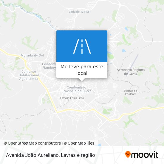 Avenida João Aureliano mapa