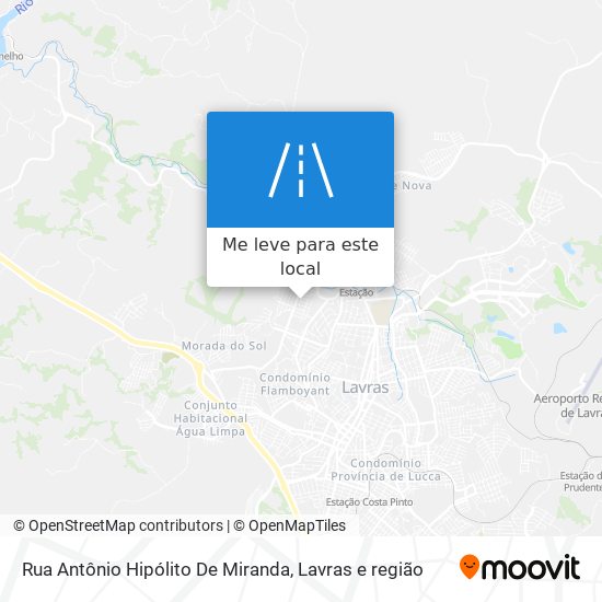 Rua Antônio Hipólito De Miranda mapa