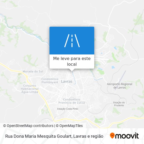 Rua Dona Maria Mesquita Goulart mapa