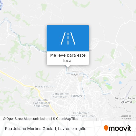 Rua Juliano Martins Goulart mapa