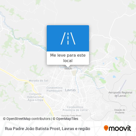 Rua Padre João Batista Prost mapa