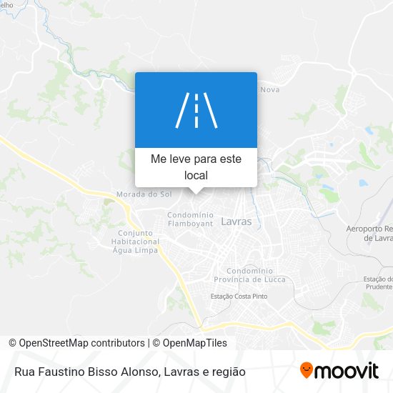 Rua Faustino Bisso Alonso mapa