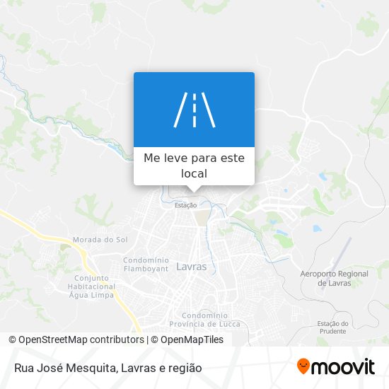 Rua José Mesquita mapa