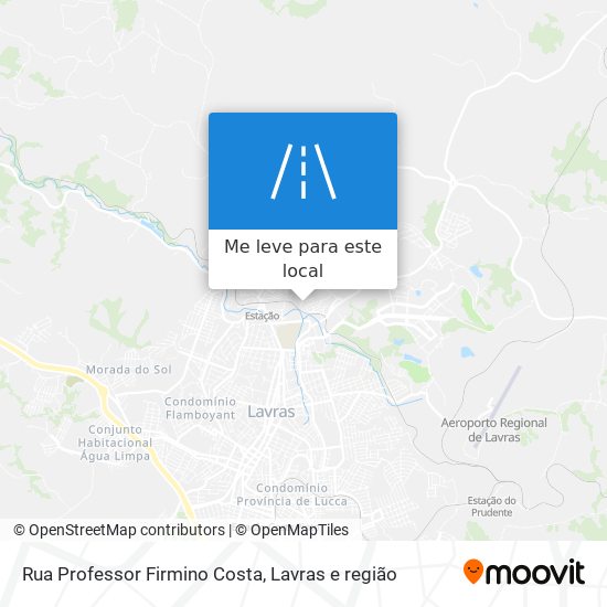 Rua Professor Firmino Costa mapa