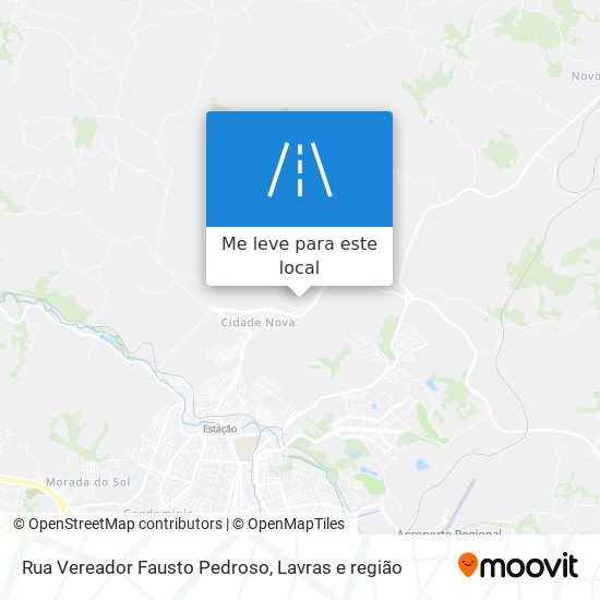 Rua Vereador Fausto Pedroso mapa