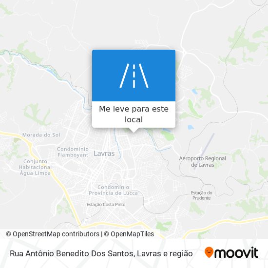 Rua Antônio Benedito Dos Santos mapa