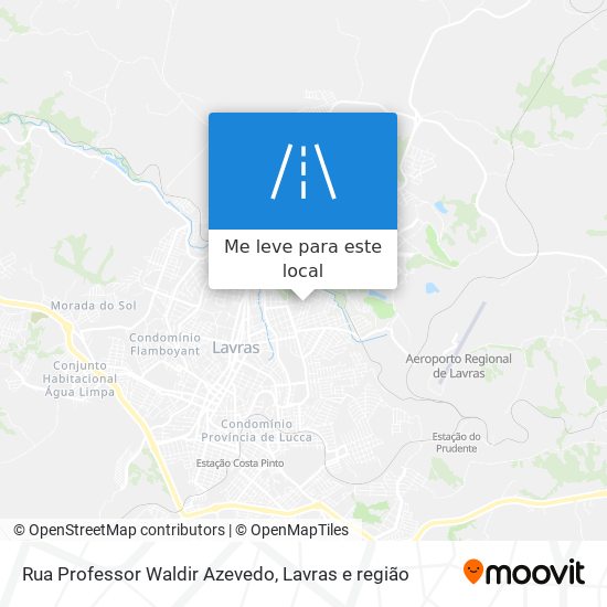 Rua Professor Waldir Azevedo mapa