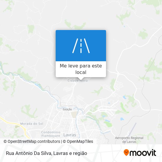 Rua Antônio Da Silva mapa