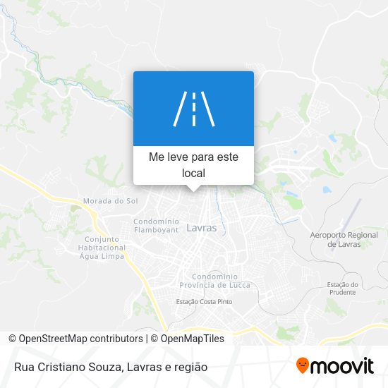 Rua Cristiano Souza mapa