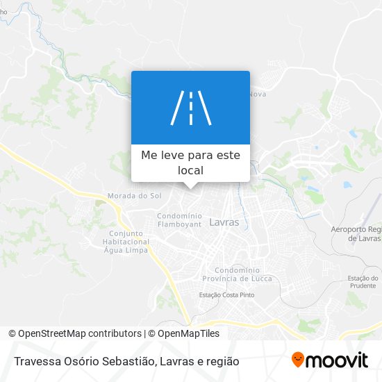 Travessa Osório Sebastião mapa