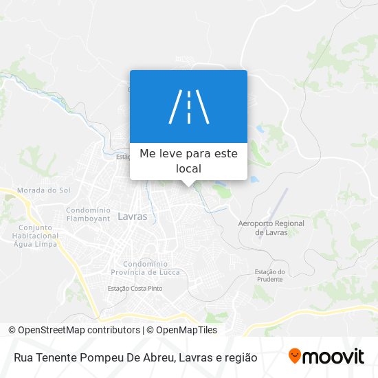 Rua Tenente Pompeu De Abreu mapa