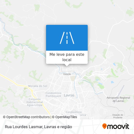 Rua Lourdes Lasmar mapa
